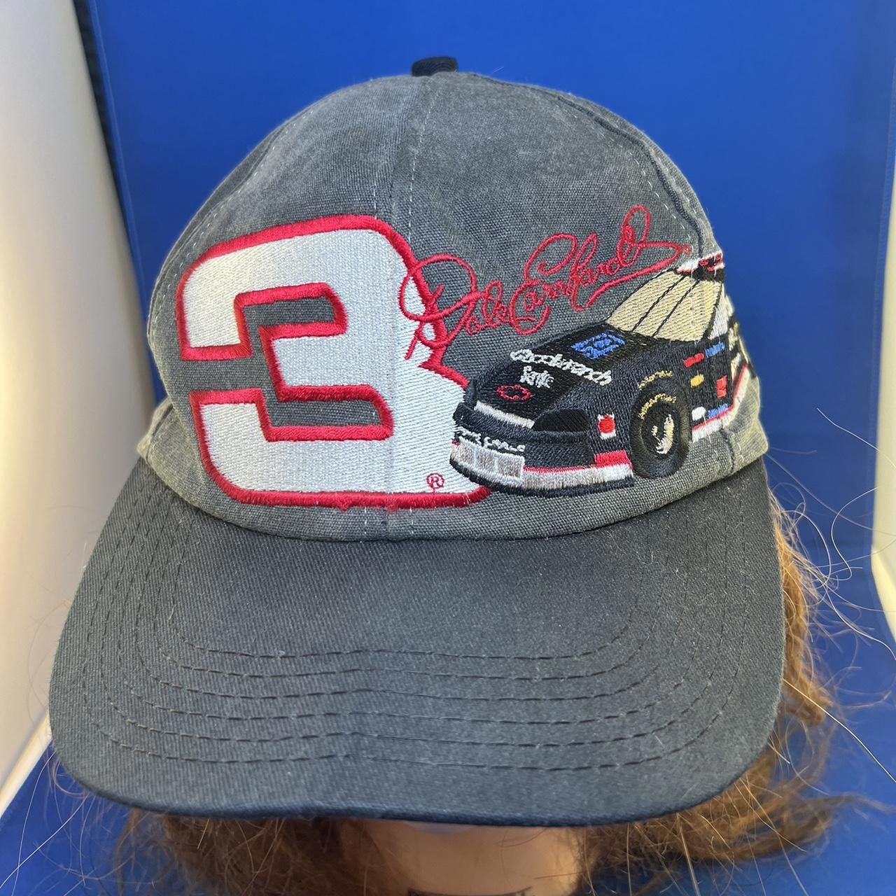 NASCAR Dale Earnhardt #3 Adjustable Cap - Vintage Racing Hat Size ONE SIZE - 2 Thumbnail