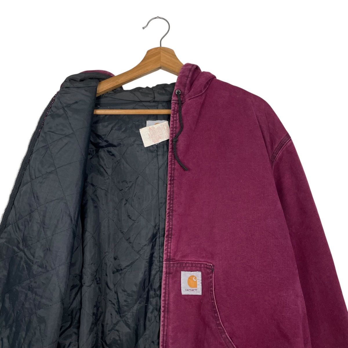 Vintage 80s Carhatt Detroit Duck Canvas Maroon Jacket
