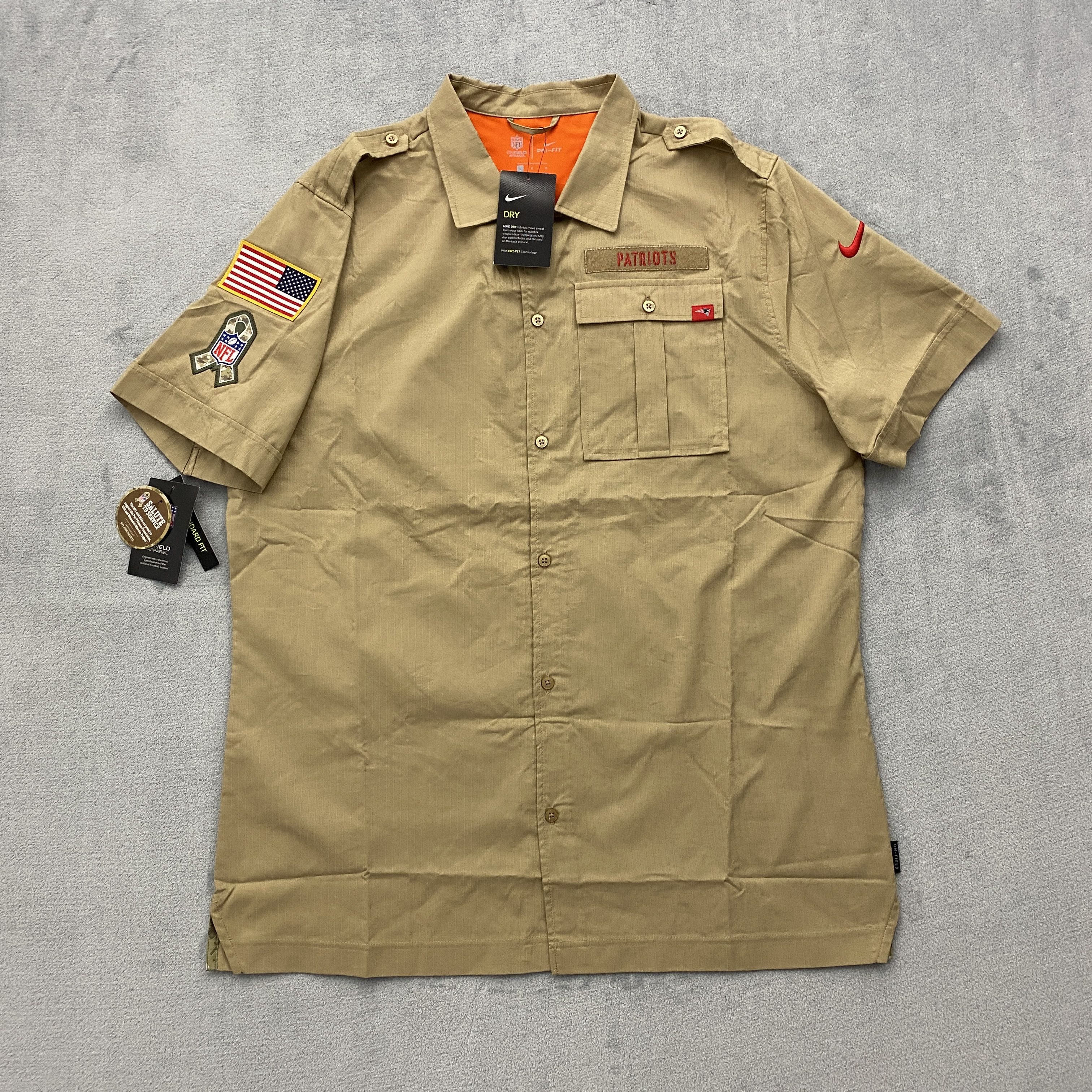 Nike PATRIOTS Salute to Service Shirt Men's Large New AT6572-297 Size US L / EU 52-54 / 3 - 1 Thumbnail