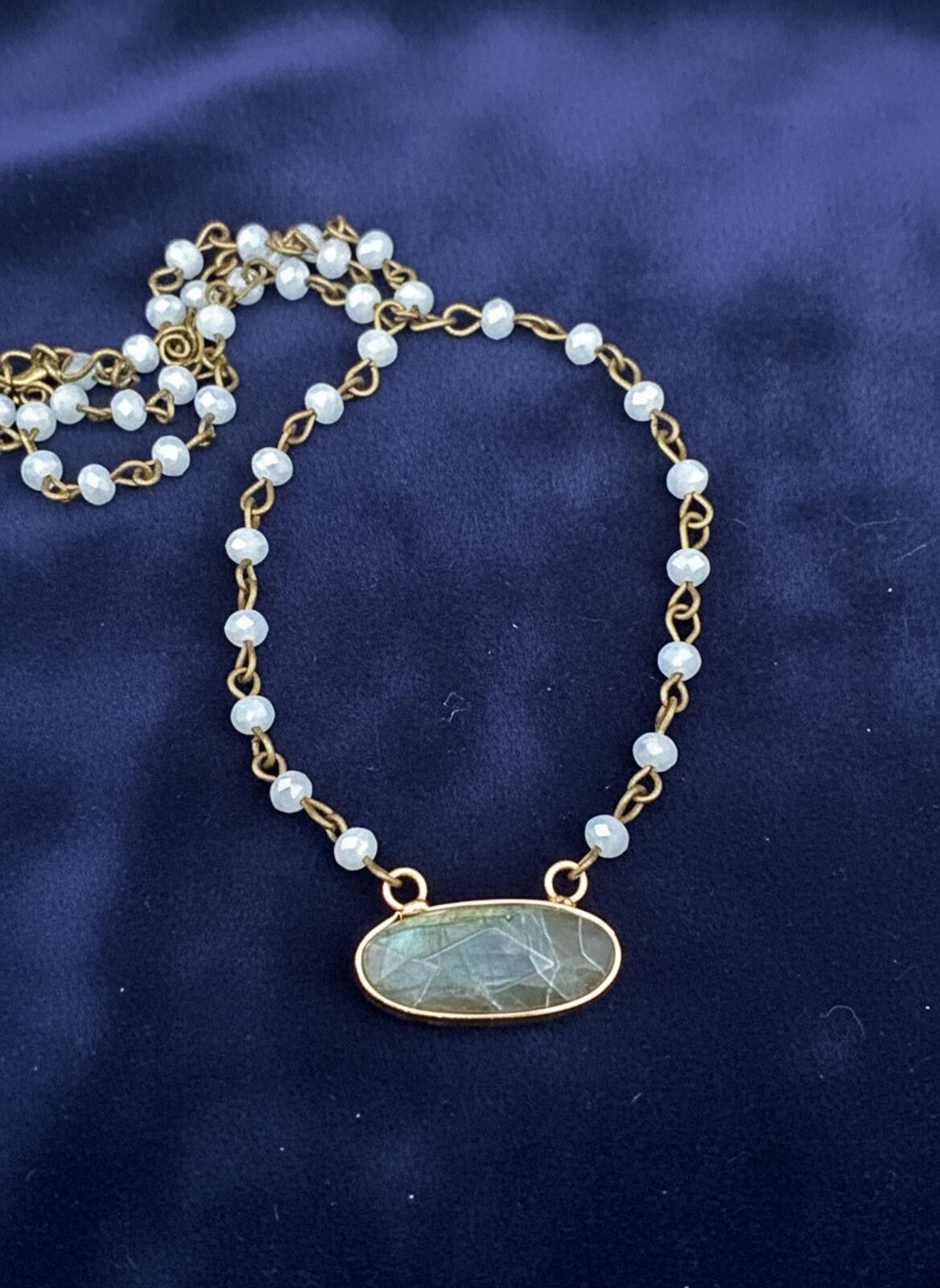 Other Boho Beaded Gemstone Necklace Size ONE SIZE - 1 Preview