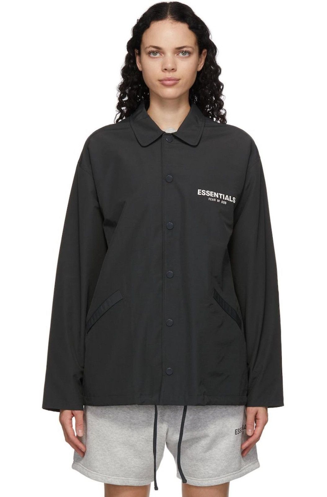 Essentials Fear Of God Essentials Coach Jacket Size US XXS / EU 40 - 2 Thumbnail