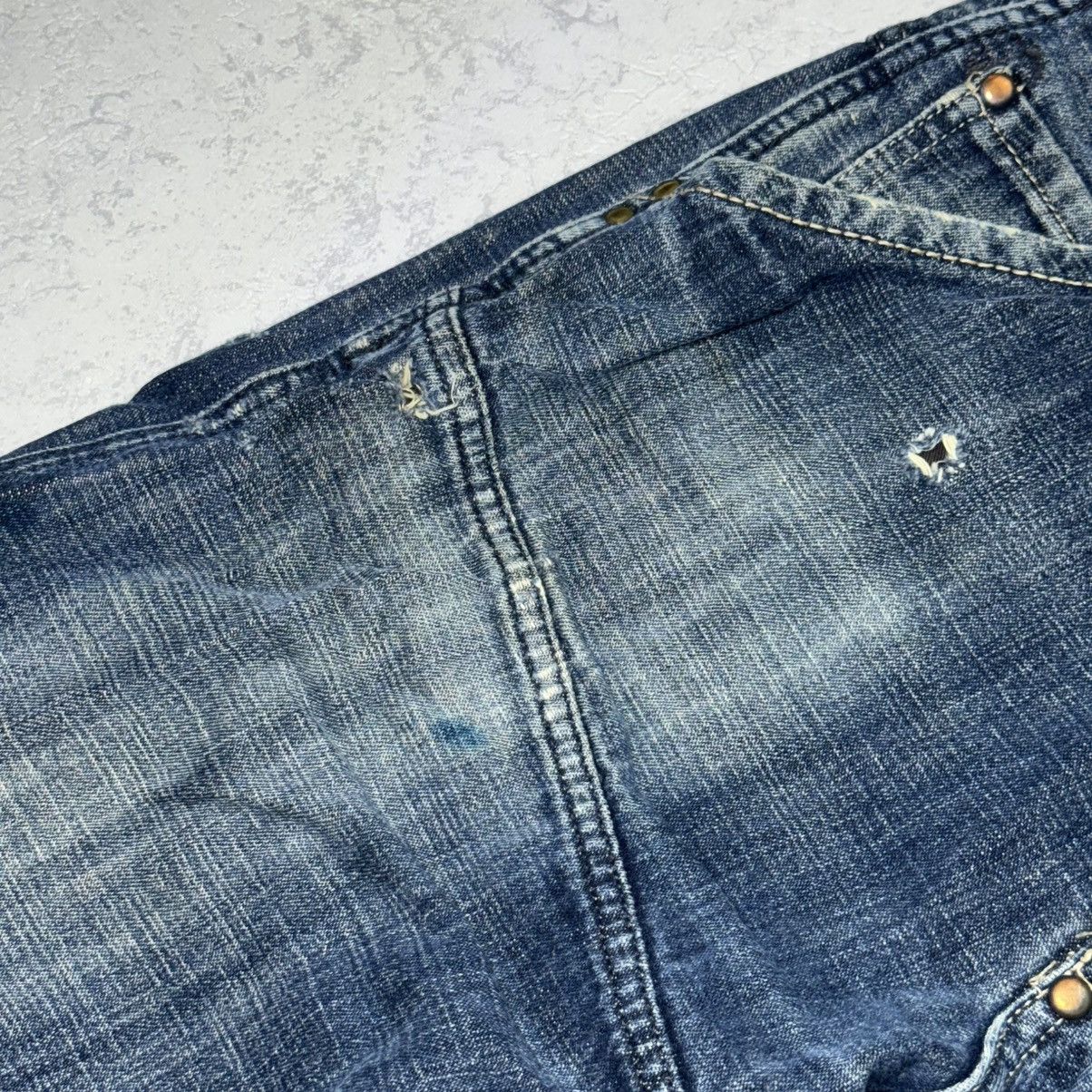 G-Star Vintage G Star Raw Elwood Workwear Distressed Jeans Leather Size US 31 - 5 Thumbnail