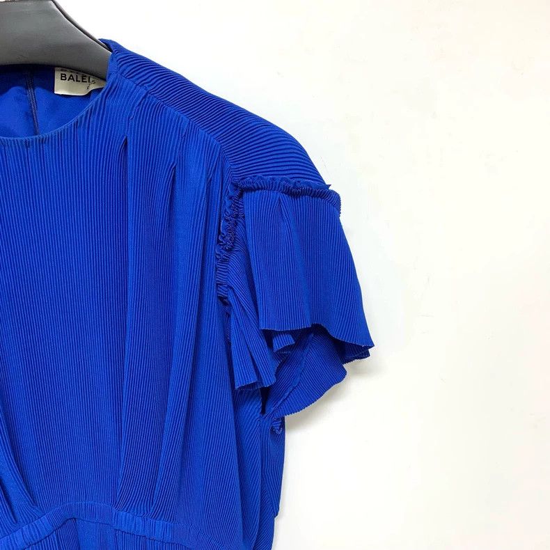 Balenciaga Balenciaga Blue pleated short sleeves 2505-Nextarrow Size XS / US 0-2 / IT 36-38 - 6 Thumbnail