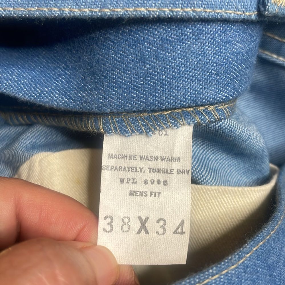 Vintage 70s Vintage Mens Bootcut Jeans The Great Plains Clothing Co Size US 35 - 6 Thumbnail
