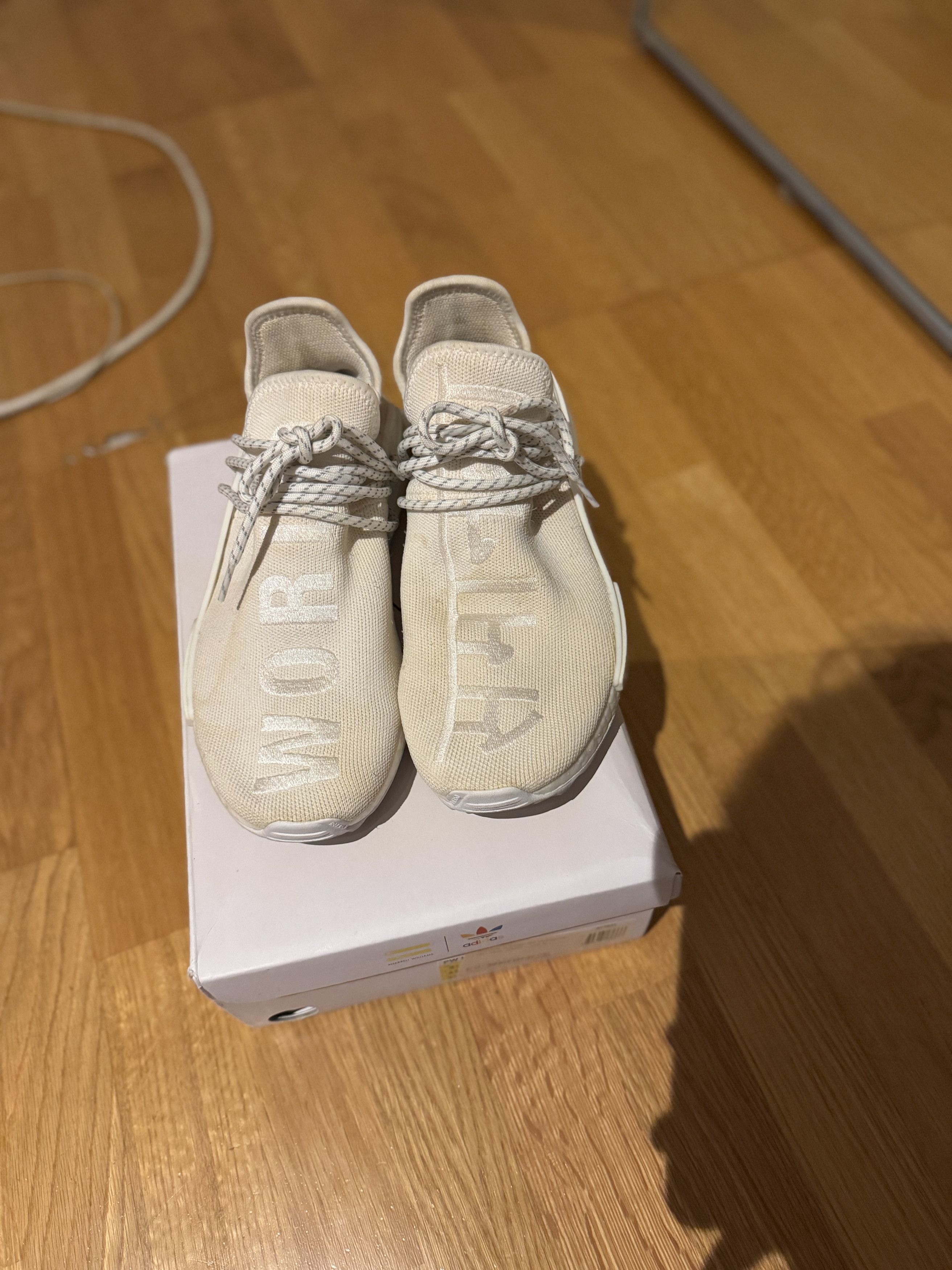 Adidas × Human Made Pharrell x adidas NMD Human Race Blank Canvas Size US 9.5 / EU 42-43 - 1 Thumbnail
