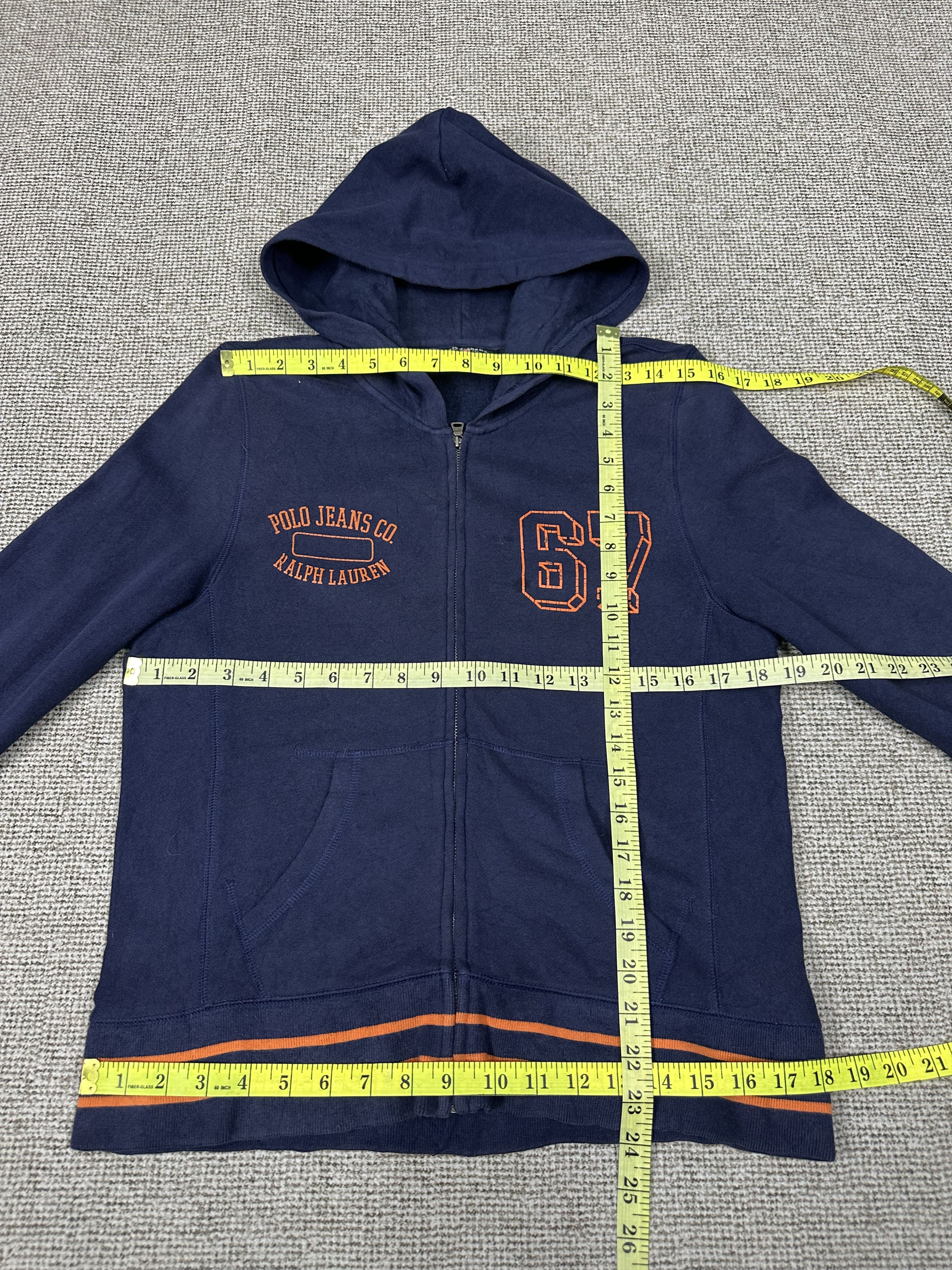 Polo Ralph Lauren Vintage Polo Jeans Ralph Lauren Zipper Hoodie Z438 Size M / US 6-8 / IT 42-44 - 6 Thumbnail