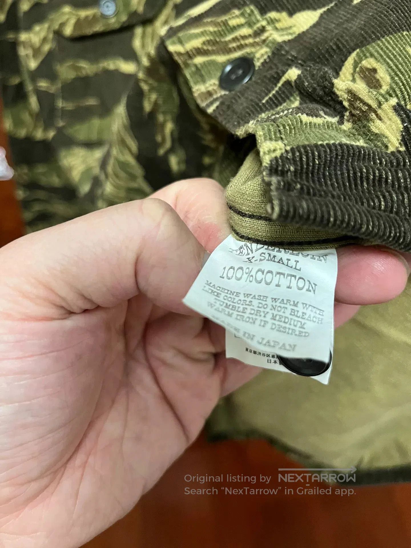 Tenderloin Tenderloin Camo Corduroy Shirt. Size US XS / EU 42 / 0 - 4 Thumbnail