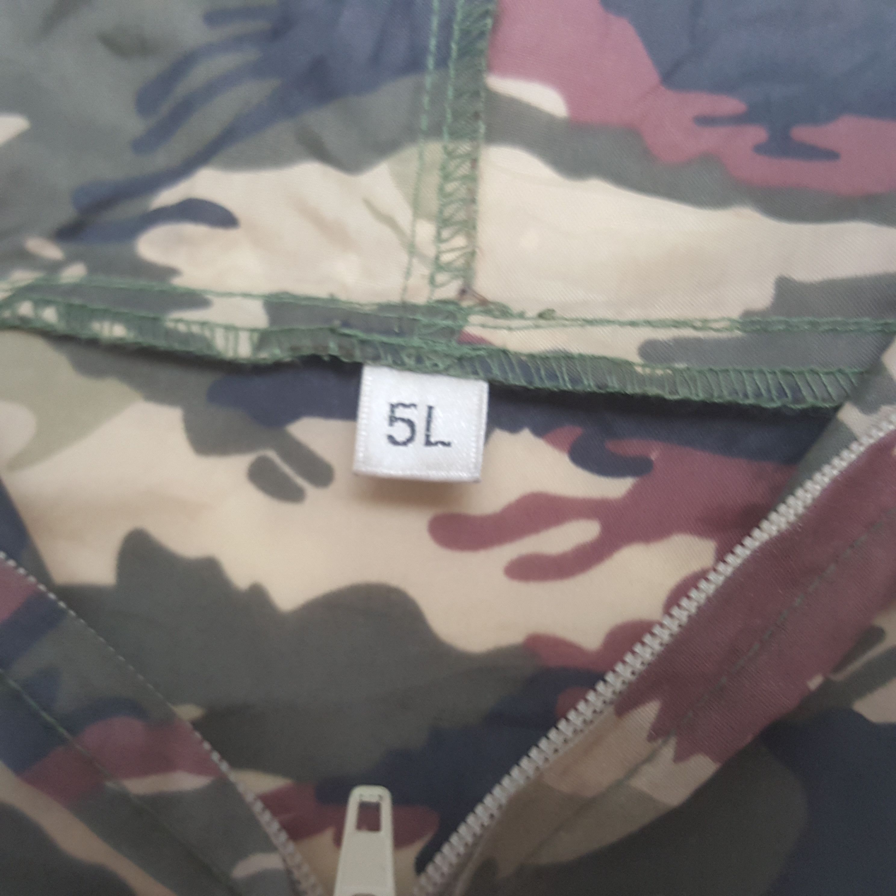 Other Vintage Military Windbreaker Baggy Hoodie Camo Style RR21 Size US XXL / EU 58 / 5 - 5 Thumbnail