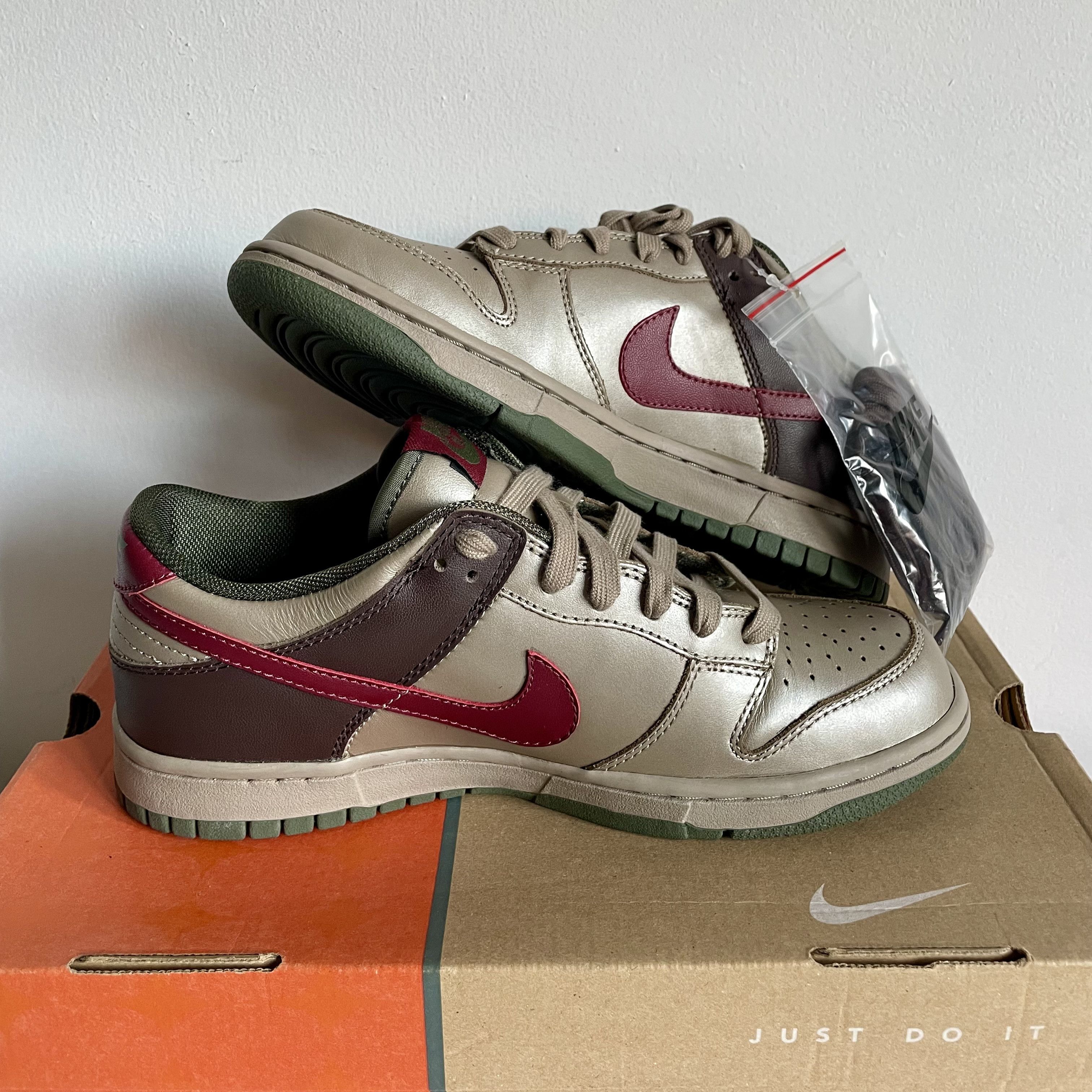 Nike 2006 Nike Dunk Low Wmns Met Zink/Team Red-Army Size US 8 / IT 38 - 2 Thumbnail