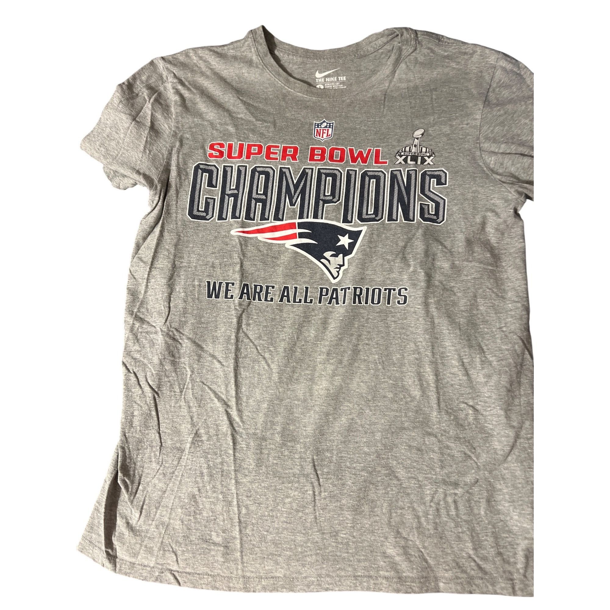 Nike Nike Super Bowl XLIX New England Patriots Champions T Shirt Size US L / EU 52-54 / 3 - 1 Thumbnail