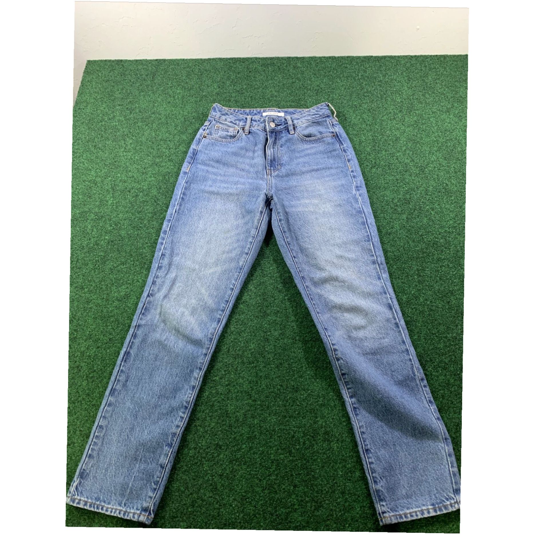 Pacsun PACSUN Women's High Rise Slim Blue Denim Jeans Size 24 Slit Bottoms Size 42" / US 20 - 1 Thumbnail