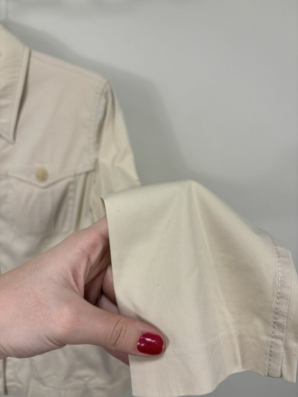 Prada Prada Women’s Cream Multipocket Cotton Nylon Collared Jacket Size M / US 6-8 / IT 42-44 - 11 Thumbnail