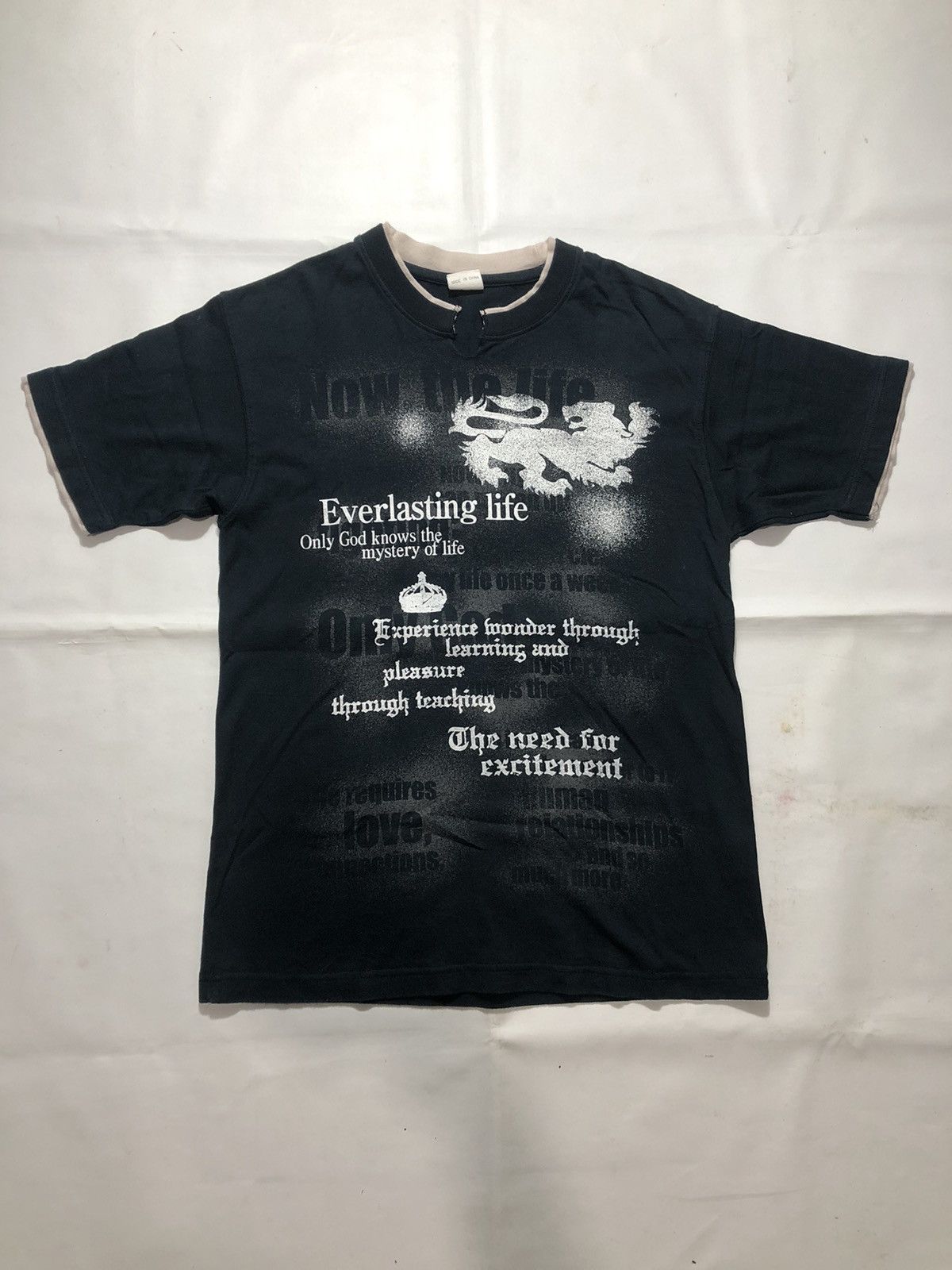 Japan Gothic Poem Double Layer Rock Punk Style