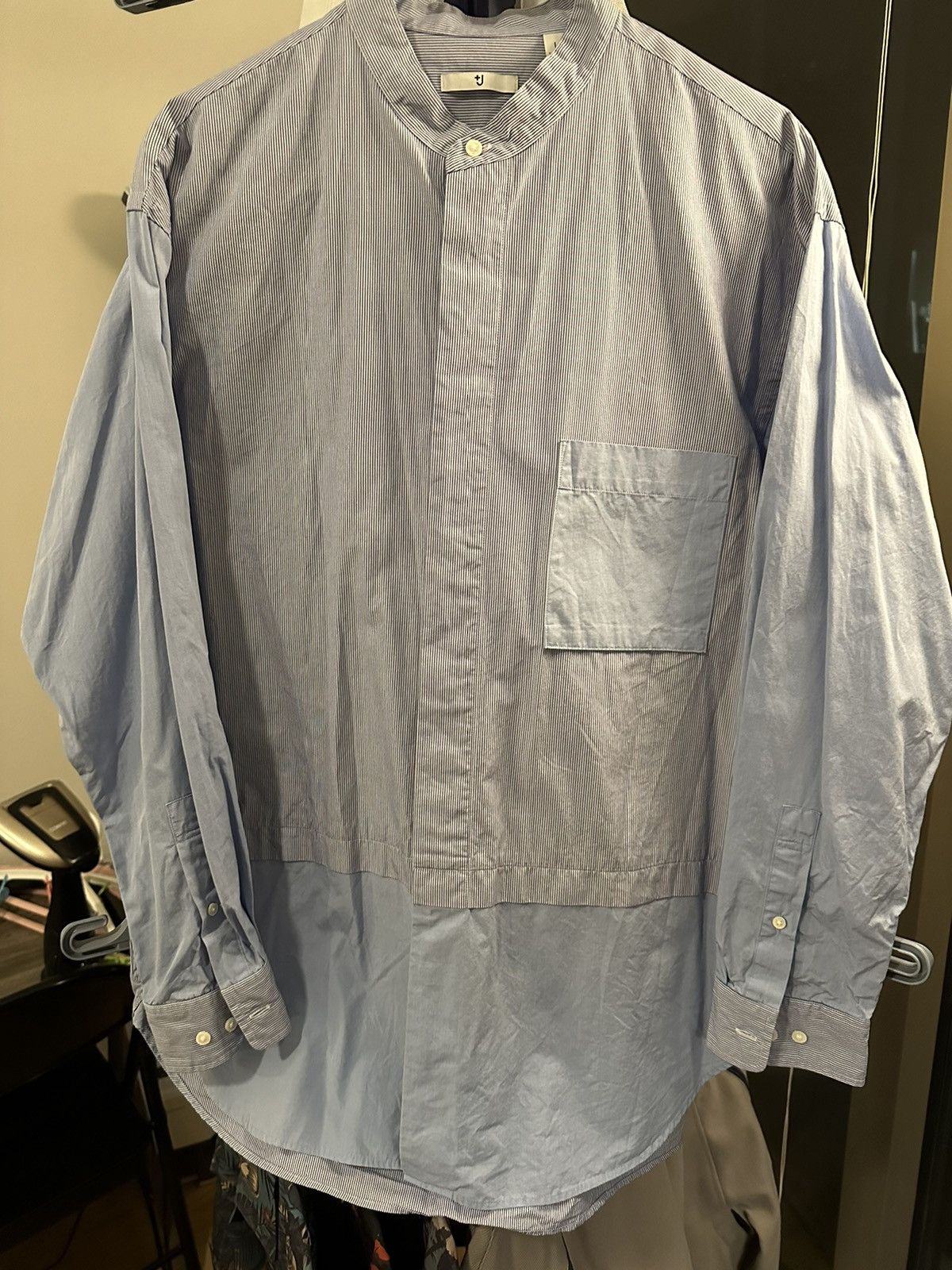 Jil Sander × Uniqlo Jil Sander x Uniqlo +J two tone shirt Size US L / EU 52-54 / 3 - 3 Thumbnail