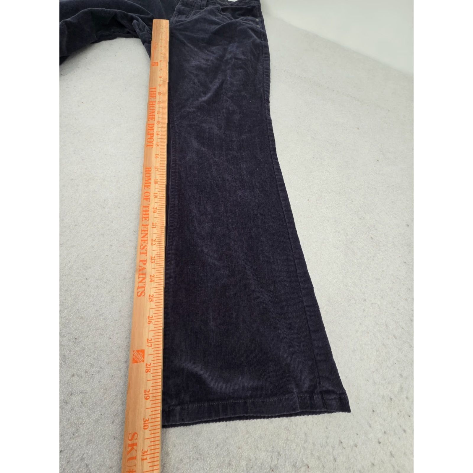 Vintage Sonoma Blue Corduroy Pants Women's 10 Straight Leg Flat Front Zip Button Pockets 30in Inseam Regular Rise Vintage: No Size 32" / US 10 / IT 46 - 4 Thumbnail