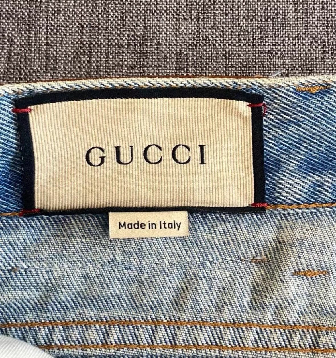 Gucci Gucci Men's Striped Denim Pants Size 32-2505 Size US 32 / EU 48 - 7 Thumbnail
