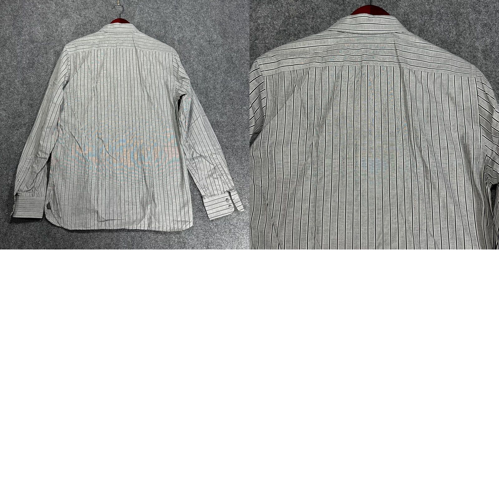 American Eagle Outfitters American Eagle Outfitters Shirt Mens M Premium Vintage Fit Gray Stripe Cotton Button-Up Long Sleeve Collared N/A Vintage No Size US M / EU 48-50 / 2 - 8 Thumbnail
