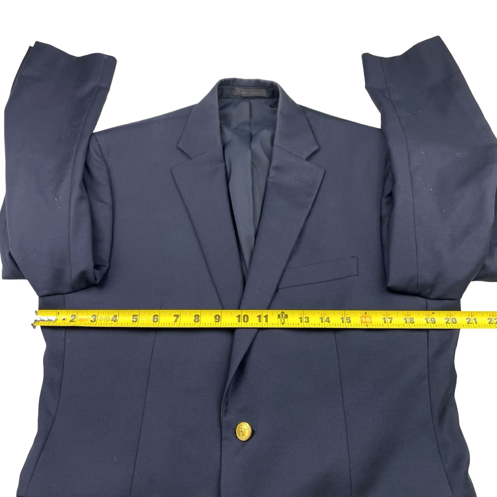 Ralph Lauren Ralph Lauren Blazer Men's Navy Blue Wool 39R 2-Button Gold Buttons Size 40R - 7 Thumbnail