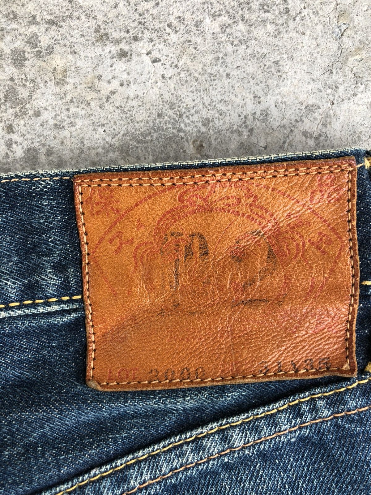 Evisu Vintage Evisu No 2 Distressed Jeans Selvedge Denim Size US 32 / EU 48 - 20 Thumbnail