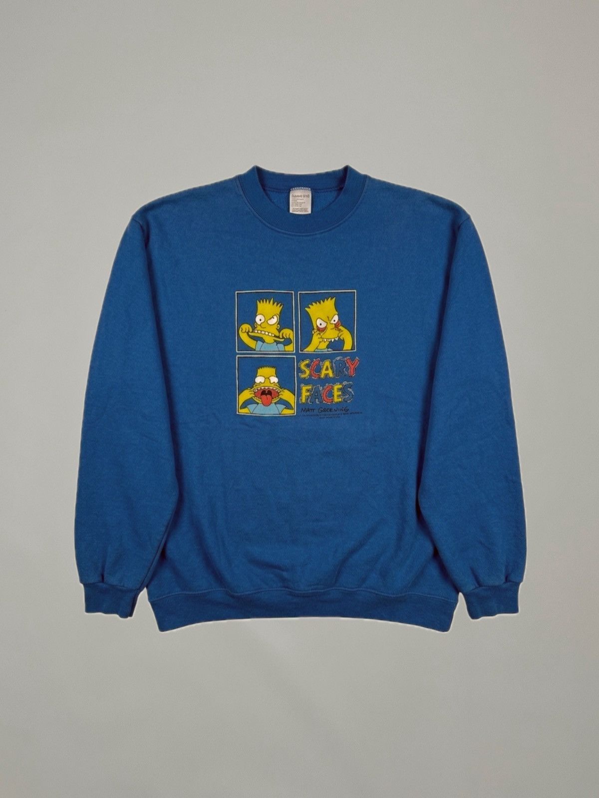 The Simpsons Vintage The Simpsons 1997 Scary Faces Bart sweatshirt Size US M / EU 48-50 / 2 - 1 Thumbnail