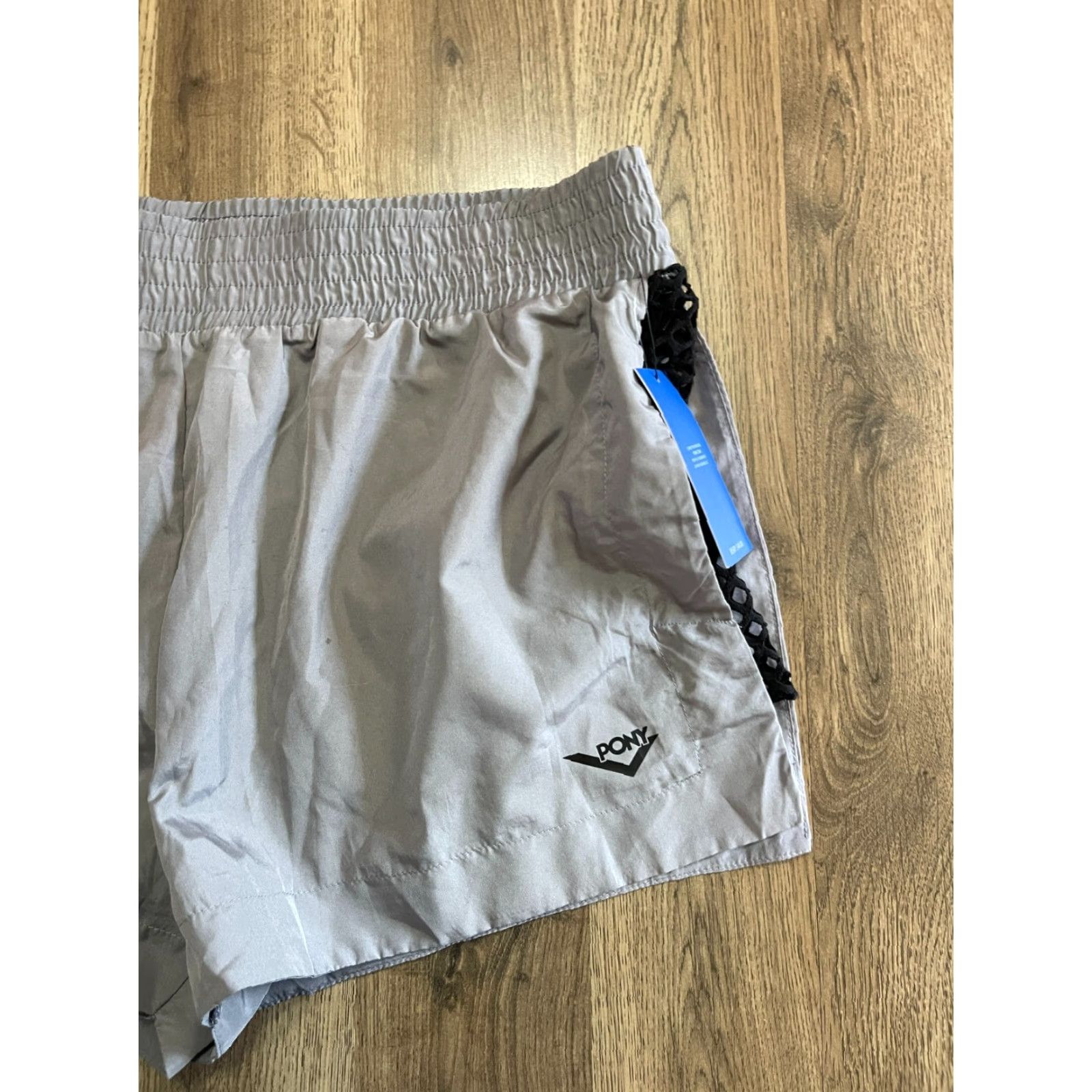 PONY PONY Shorts, Women's XL, Activewear, Pull On, Gray Black, Regular, NWT, Women Size ONE SIZE - 3 Thumbnail