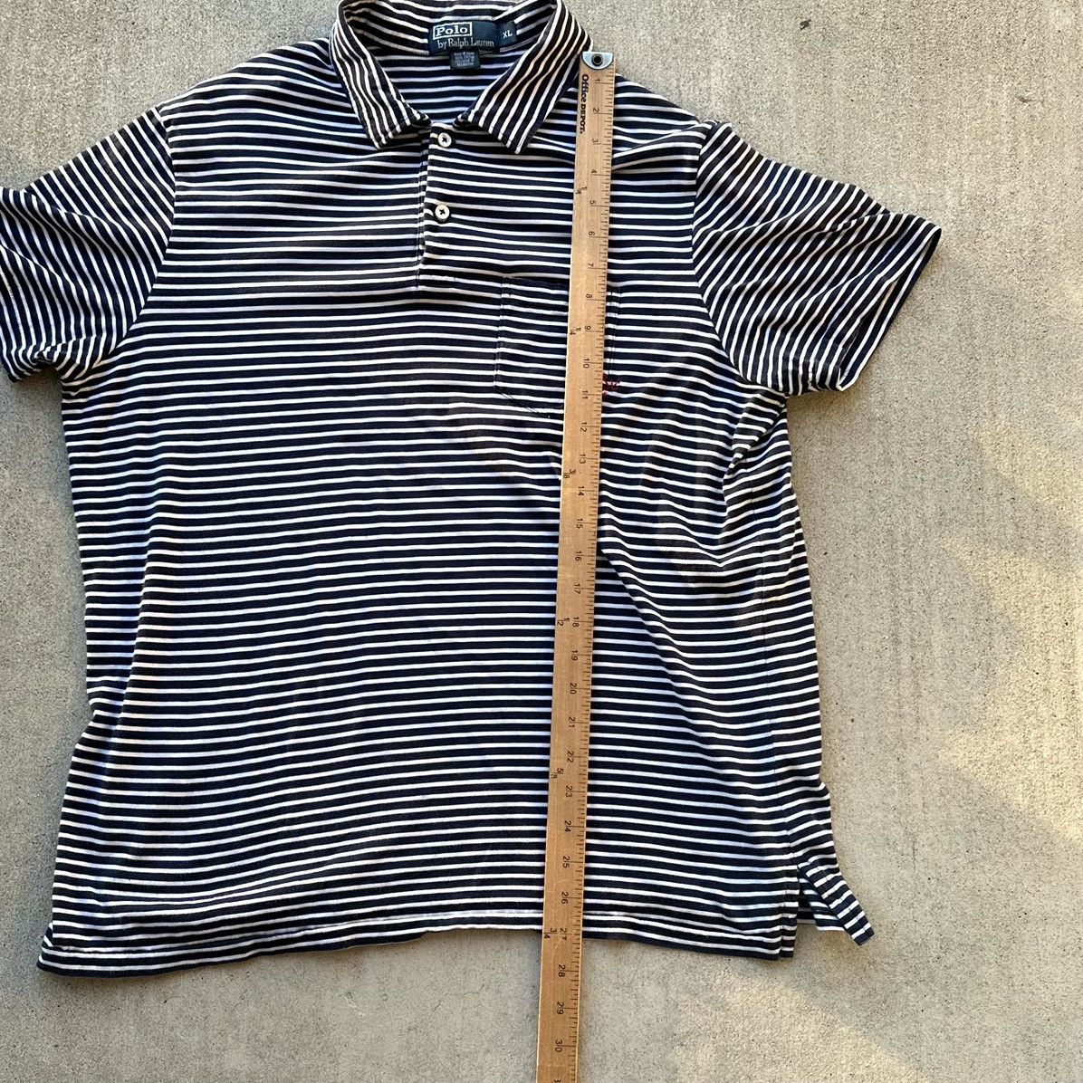 Polo Ralph Lauren Vintage Ralph Lauren Polo Shirt Striped XL Anchor Logo 90s Size US XL / EU 56 / 4 - 5 Thumbnail