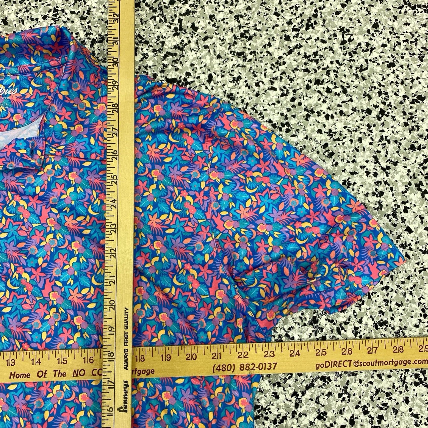 Chubbies Chubbies Shirt Polo Short Sleeve Performance Golf Floral All Over Men L Multicolor Size US L / EU 52-54 / 3 - 2 Thumbnail