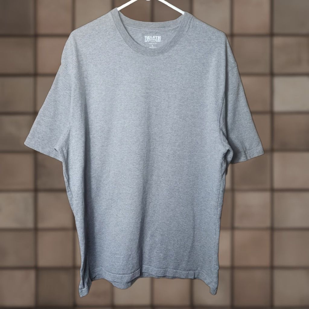 CO Duluth Trading Co Men's Gray Longtail T Relaxed Fit Short Sleeve T-Shirt L Shirt Mens Size L Gray Heather 7.4 oz 100% Cotton Workwear Longtail T Size US L / EU 52-54 / 3 - 1 Thumbnail
