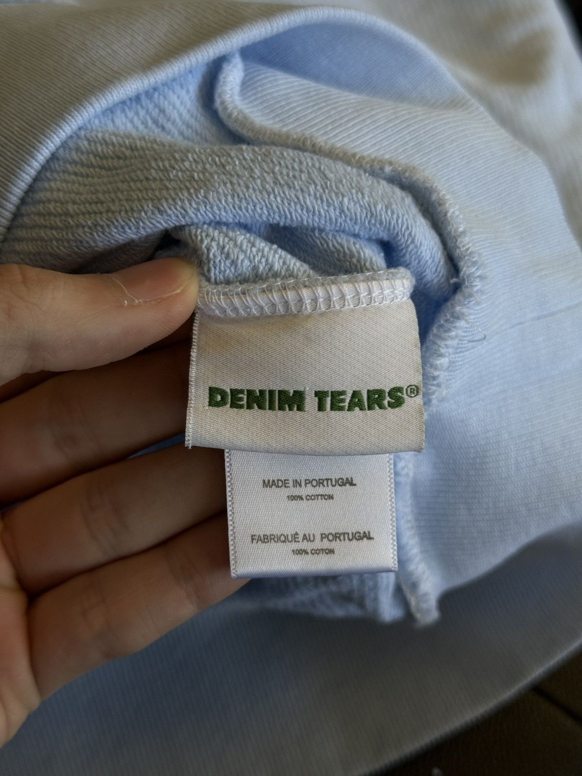 DENIM TEARS Denim Tears Cotton Wreath Hoodie Size XS Blue (NEW) Size US XS / EU 42 / 0 - 8 Thumbnail