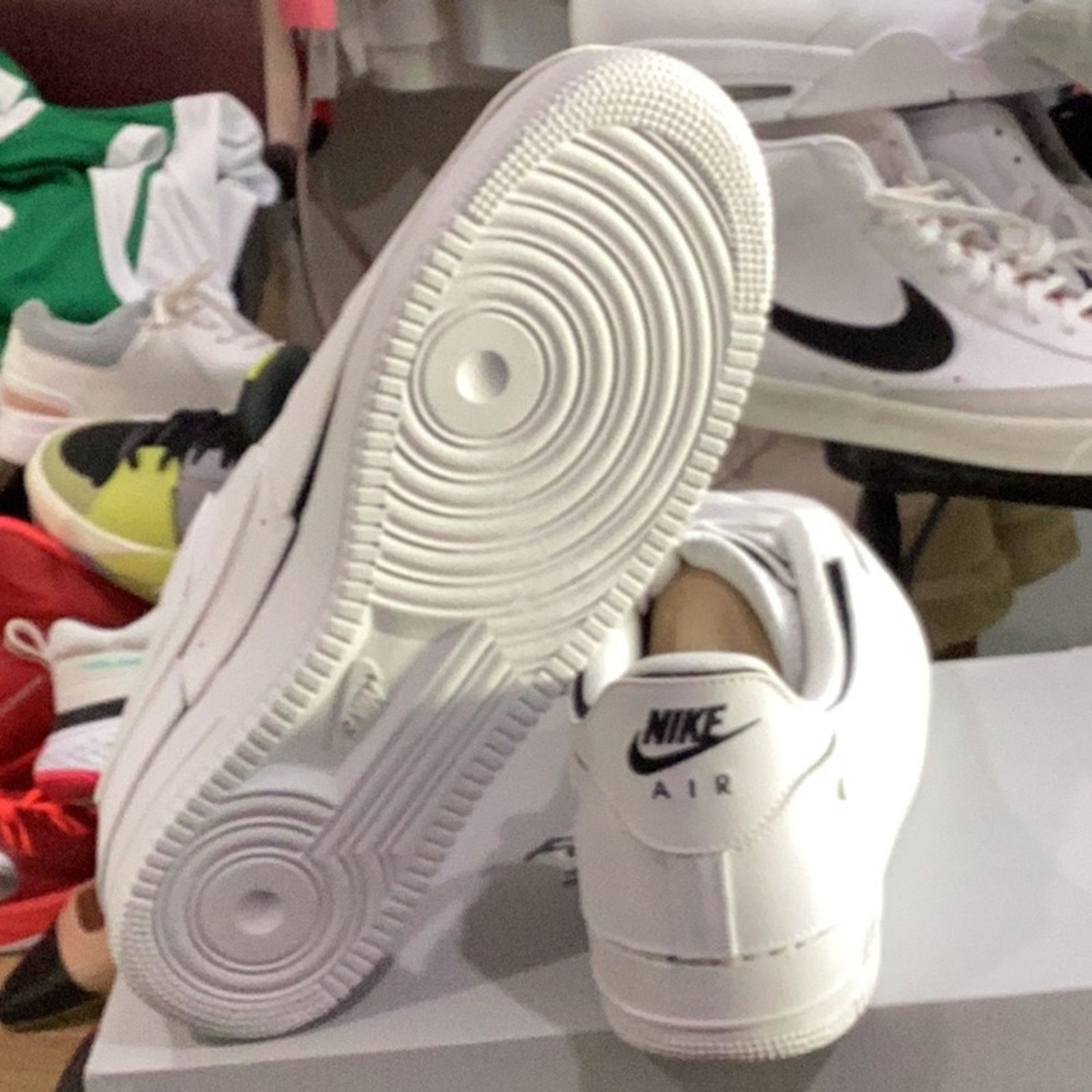 Nike Nike AF1 - 1/1 White with Black + Cosmic Patches sz 14 Size US 14 / EU 47 - 5 Thumbnail