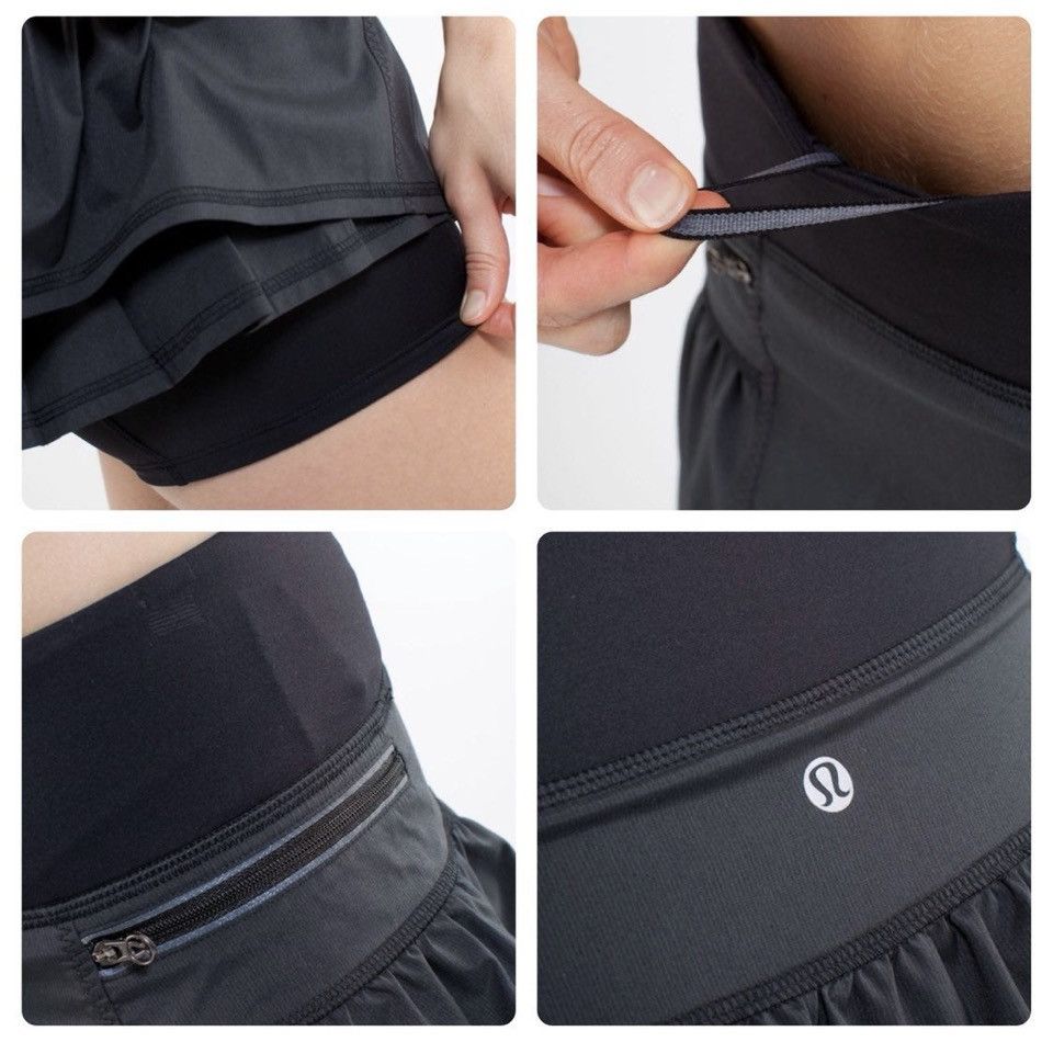 Lululemon Lululemon Rare Personal Run Your Heart Out Black skirt sz.8 Size 30" / US 8 / IT 44 - 10 Thumbnail