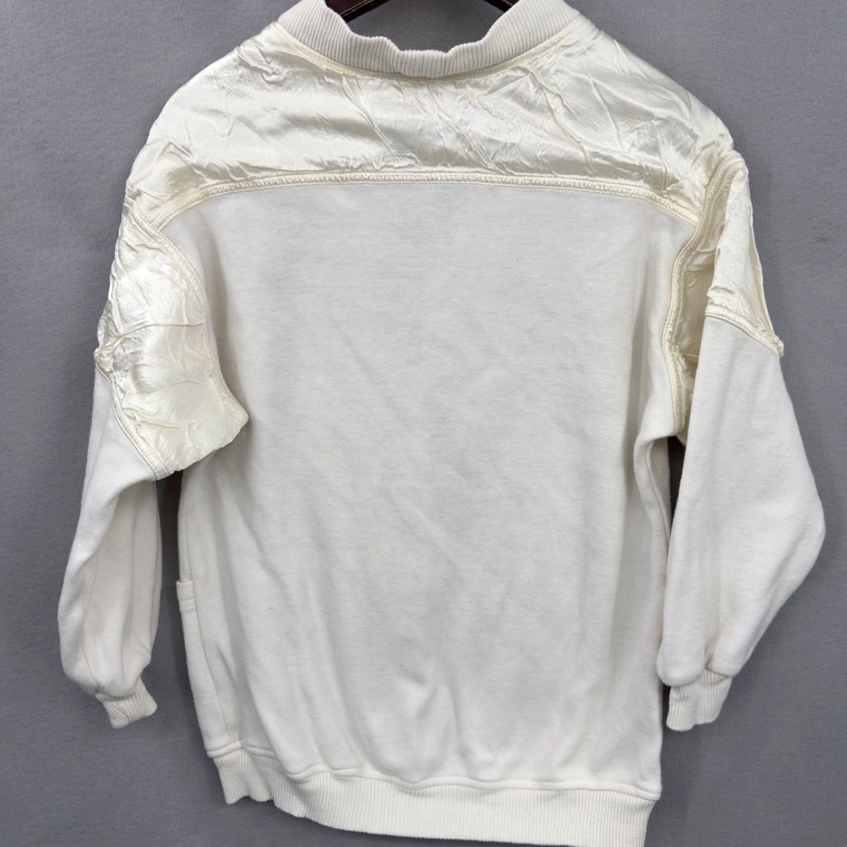 Vintage VINTAGE Frederick's of Hollywood Cardigan Womens M Ivory 1980s Glam Rock Size M / US 6-8 / IT 42-44 - 5 Thumbnail