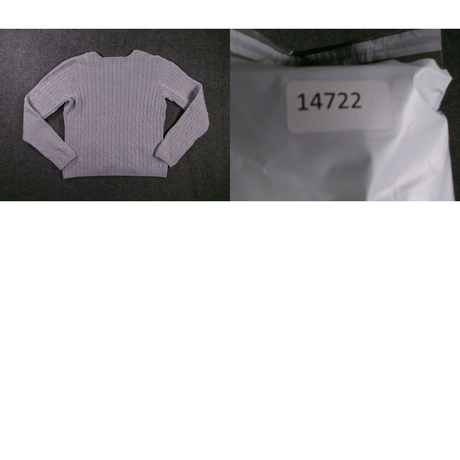 Vintage St Johns Bay Women Sweater Large Light Gray Cable Pullover Cozy Classic Fall Day Size L / US 10 / IT 46 - 8 Thumbnail