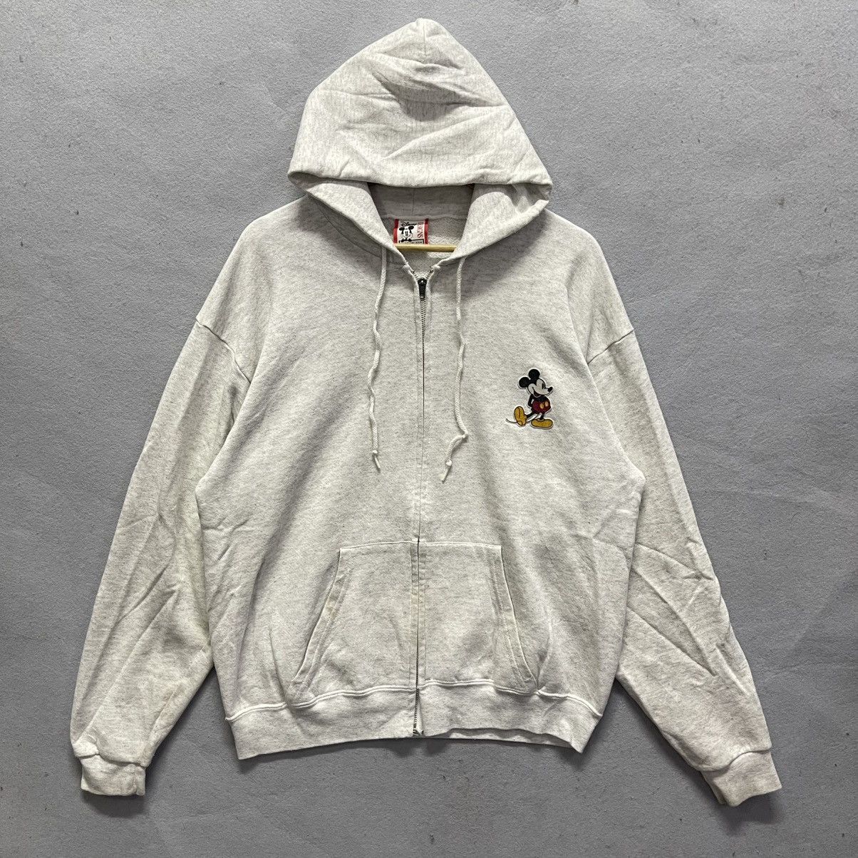 Disney Vintage Disney Mickey Mouse Zip Hoodie Made in USA (1990s) Size US L / EU 52-54 / 3 - 1 Thumbnail