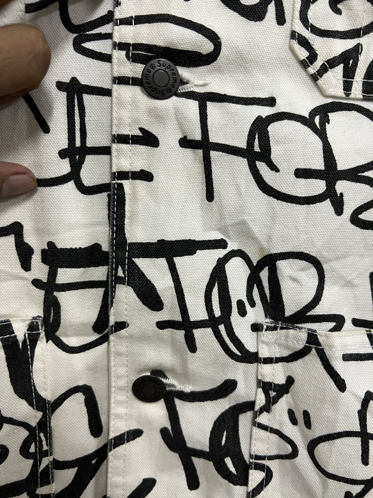 Comme des Garcons SHIRT × Supreme Supreme Comme des Garcons Shirt Printed Canvas Chore Size US L / EU 52-54 / 3 - 5 Thumbnail