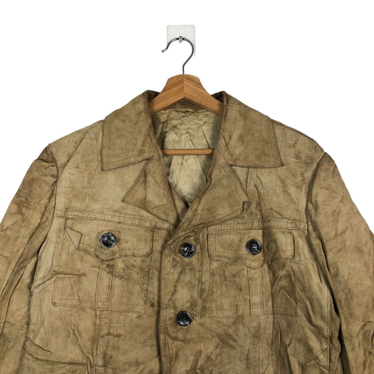 Japanese Brand 🔥90’s Vintage Genuine Leather Bomber Jacket Issey Miyake Size US M / EU 48-50 / 2 - 3 Thumbnail