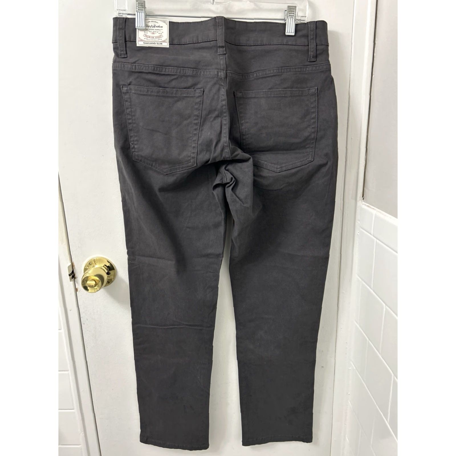 Flag & Anthem Flag & Anthem Wallburg Oakland Slim Chino Pants Mens 30x30 Gray Size US 30 / EU 46 - 6 Thumbnail