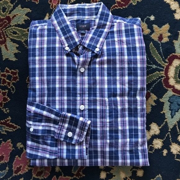 J.Crew J Crew Button Down Plaid Men’s Size US M / EU 48-50 / 2 - 2 Thumbnail