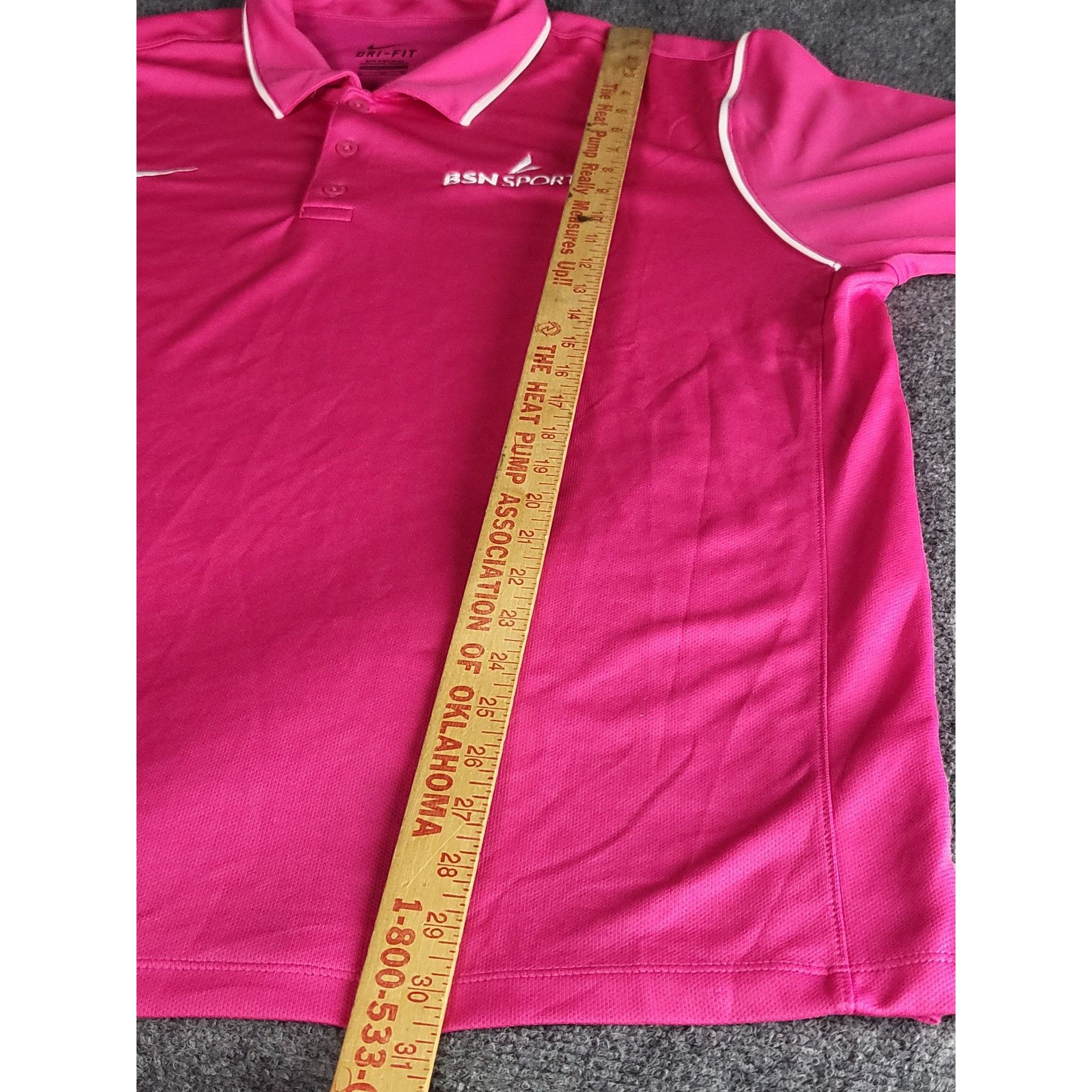 Nike Nike Dri-Fit Polo Men Sz XL Pink BSN Sports Preppy Tennis At Size US XL / EU 56 / 4 - 4 Thumbnail