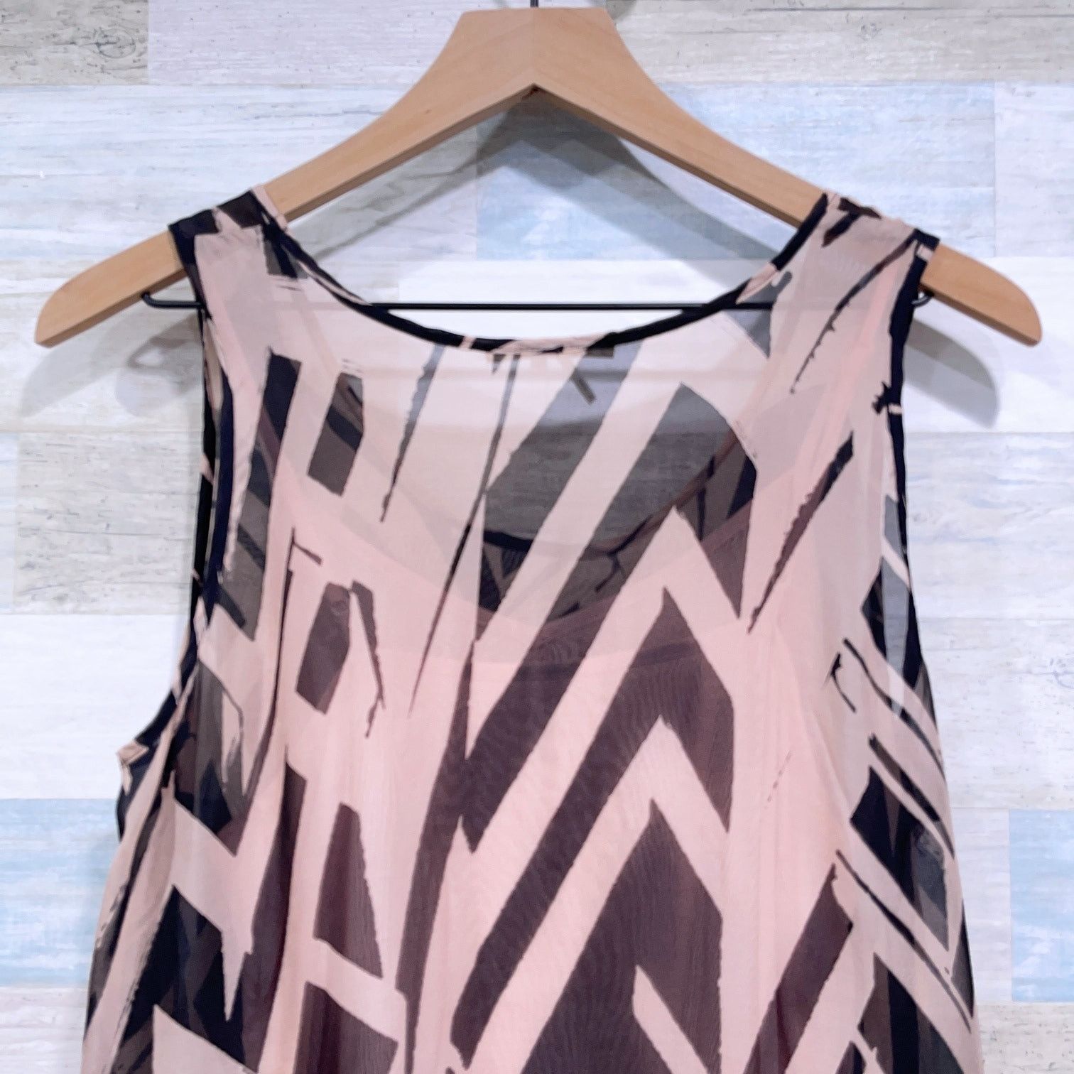 Anthropologie Anthropologie Floreat Serengeti Silk Midi Dress Pink Sheer S Size S / US 4 / IT 40 - 4 Thumbnail