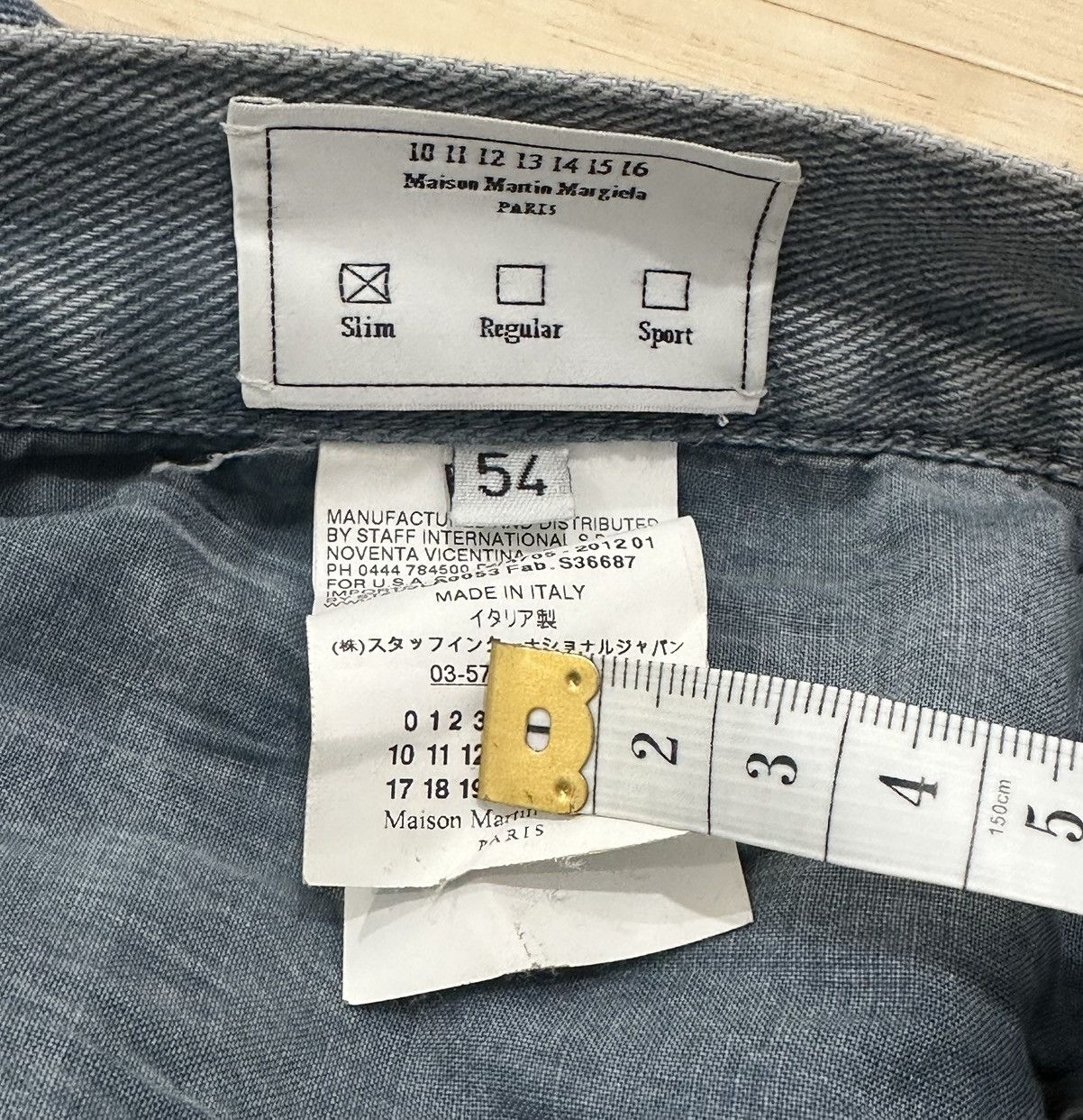 Maison Margiela Maison Margiela Blue Casual Pants Size 33 Size US 32 / EU 48 - 2 Thumbnail