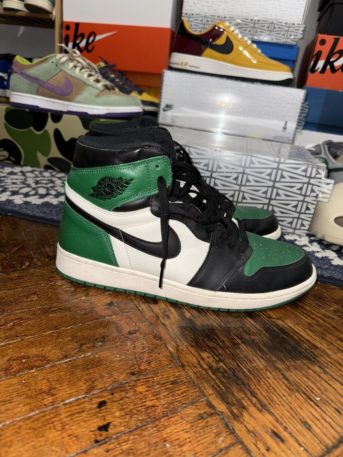 Jordan Brand Jordan 1 Retro High OG Pine Green 2018 Sz 12 Size US 12 / EU 45 - 1 Thumbnail