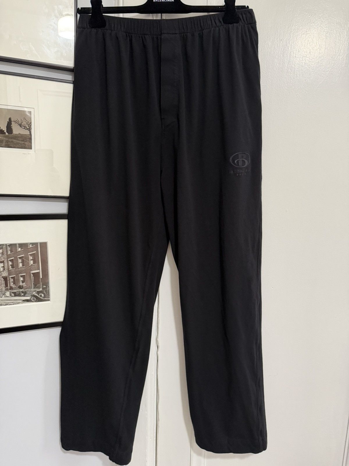 Balenciaga Rare Spa Logo Baggy Jersey Sweatpant [S] Size US 32 / EU 48 - 1 Thumbnail