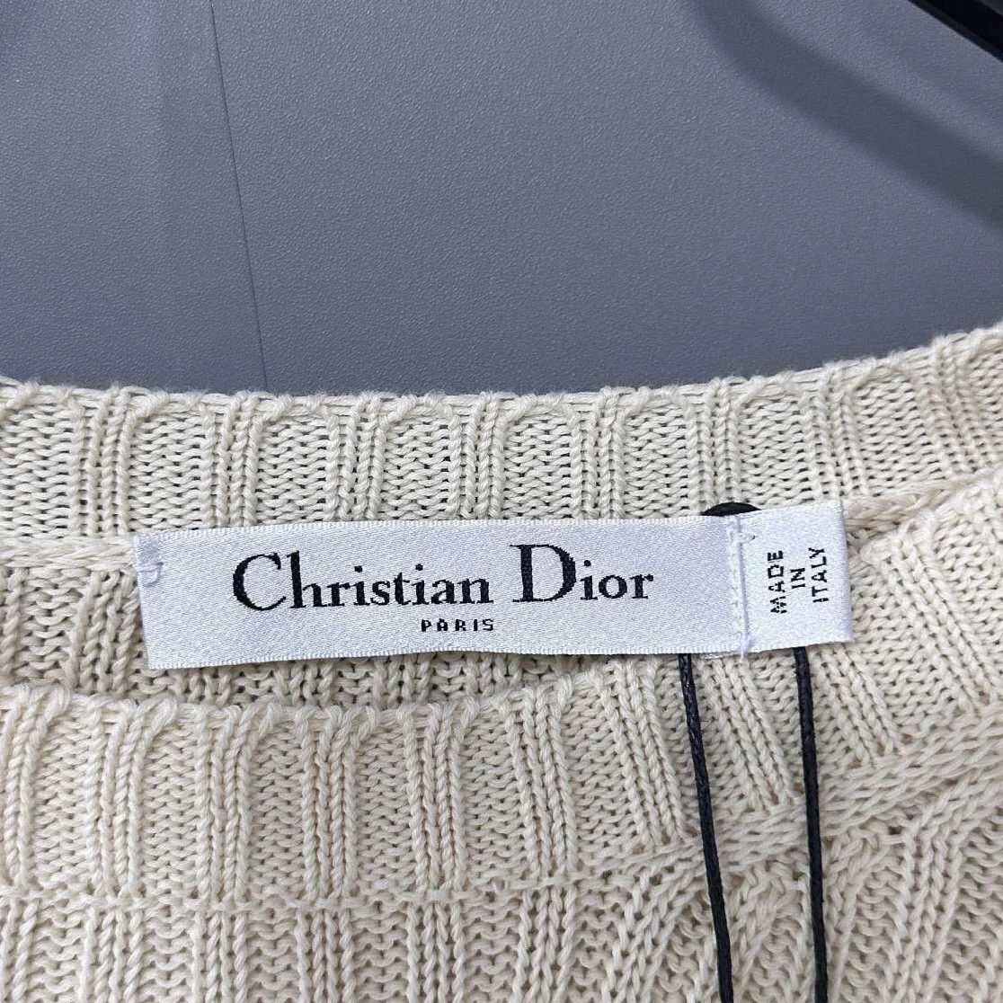 Dior Dior black and white stripe star logo knit top Size XS / US 0-2 / IT 36-38 - 4 Thumbnail