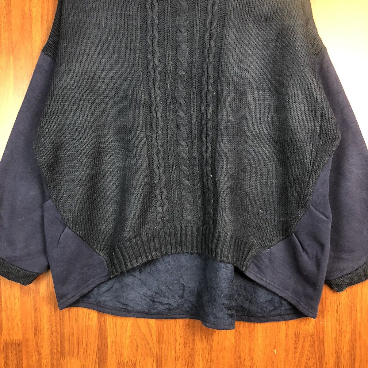 Homespun Knitwear × Japanese Brand Lupilien Dark Blue Knitwear #7549 Size L / US 10 / IT 46 - 3 Thumbnail
