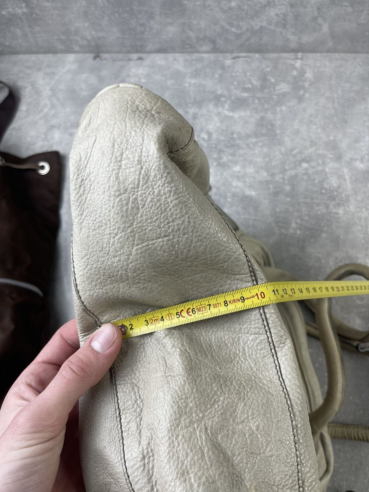 Diesel × Vintage Diesel Avant Garde Archives Y2K Leather White Tote Bag Size ONE SIZE - 14 Thumbnail
