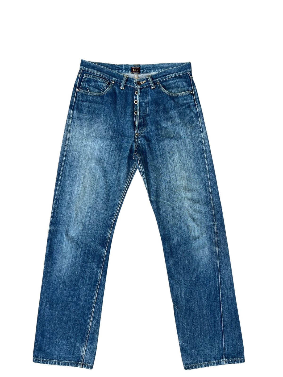 Lee Vintage Lee Lot 02101 Sanforized Faded Denim Selvedge Jeans Size US 31 - 1 Thumbnail