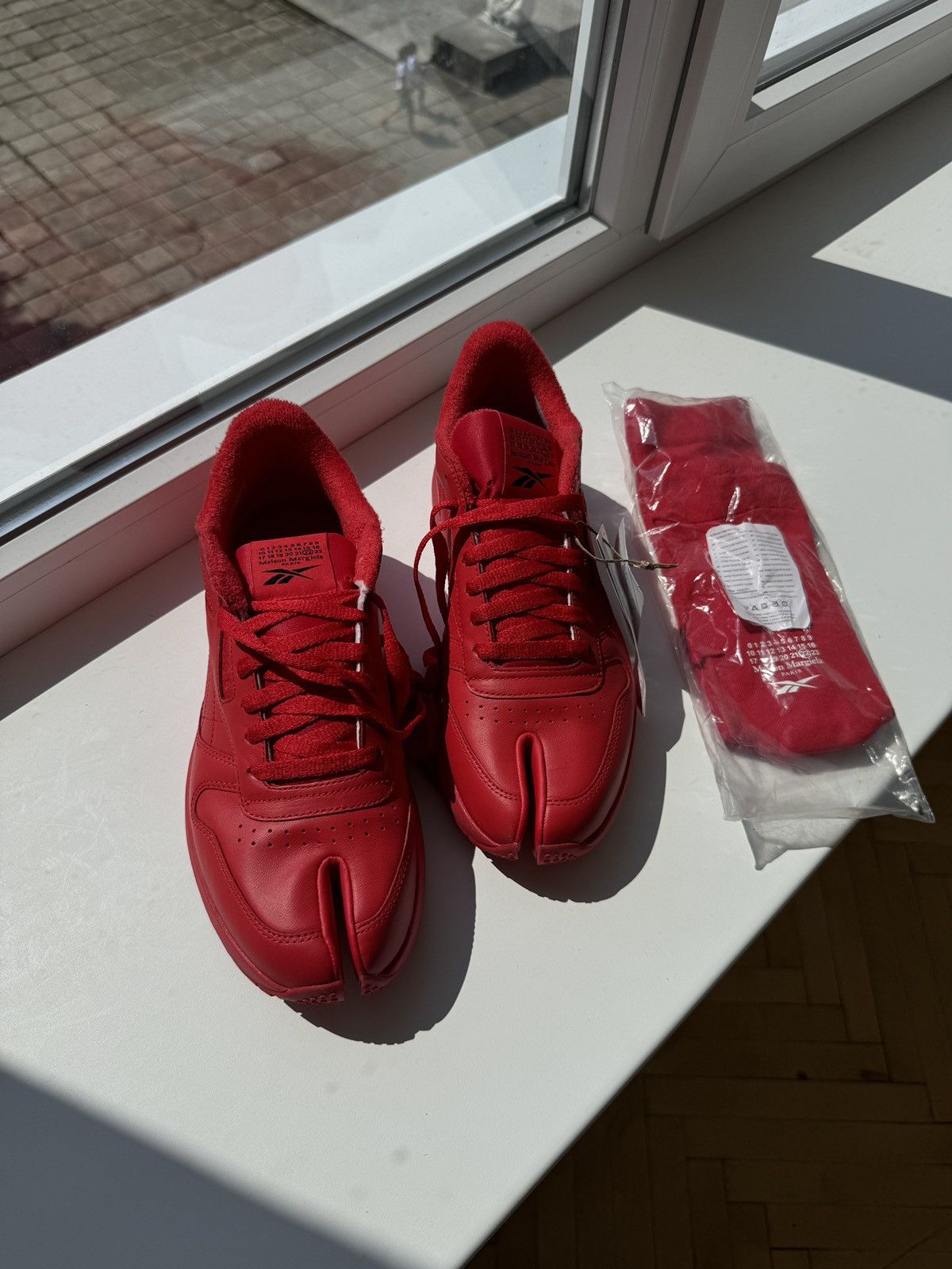 maison margiela reebok red