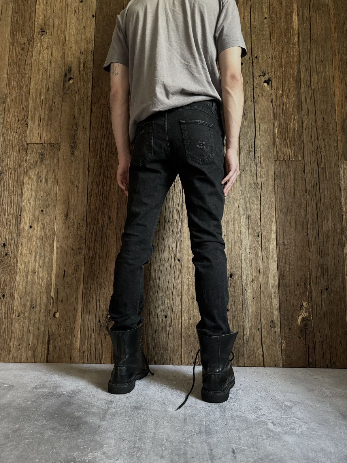 Saint Laurent Paris Saint Laurent 2015 D02 Japan Slim Distressed Jeans Pants Size US 31 - 2 Thumbnail