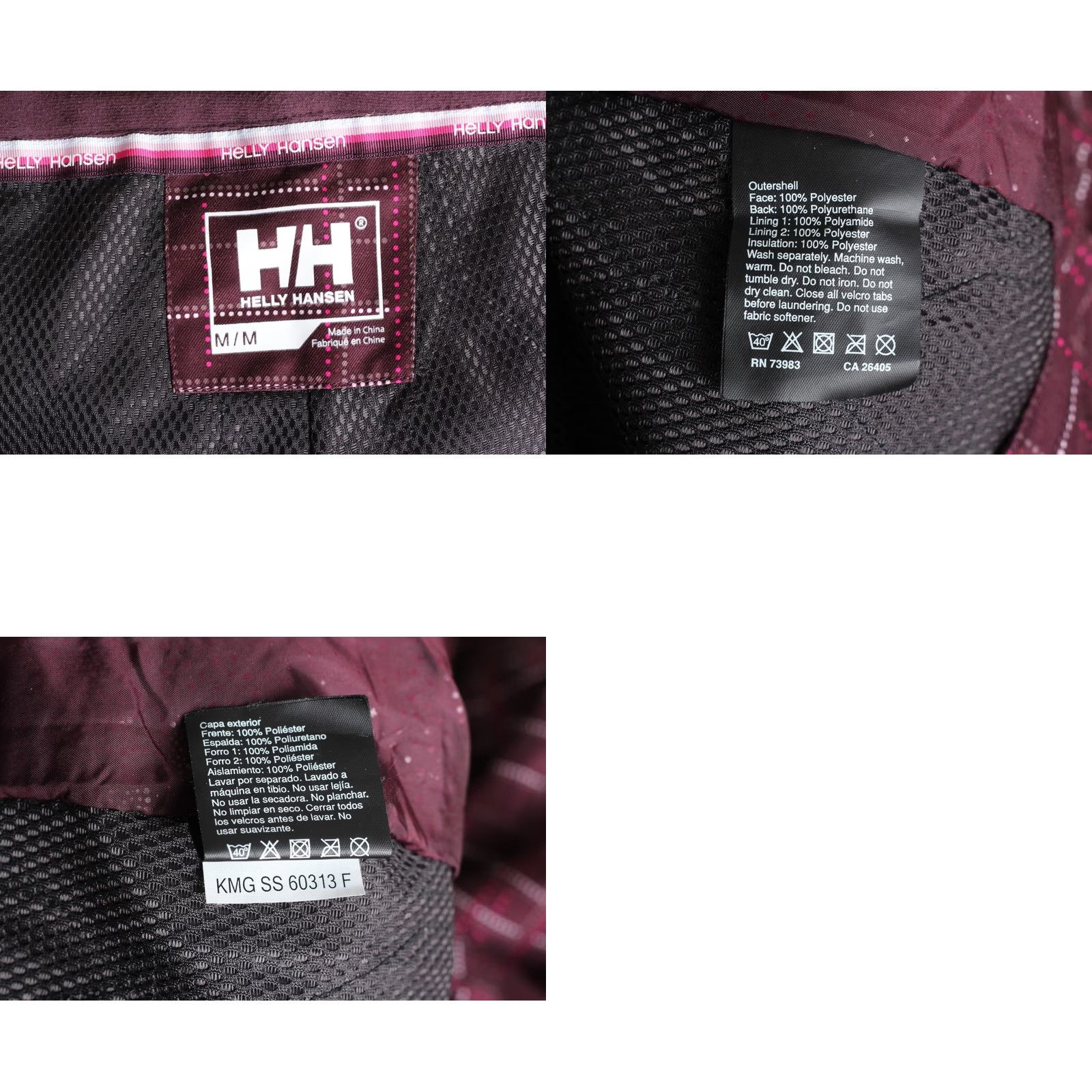 Helly Hansen Helly Hansen Snow Pants Trousers Women M Waterproof Insulated Burgundy 32 inch Waist 30 inch Inseam Skiing Snowboarding Size 32" / US 10 / IT 46 - 8 Thumbnail